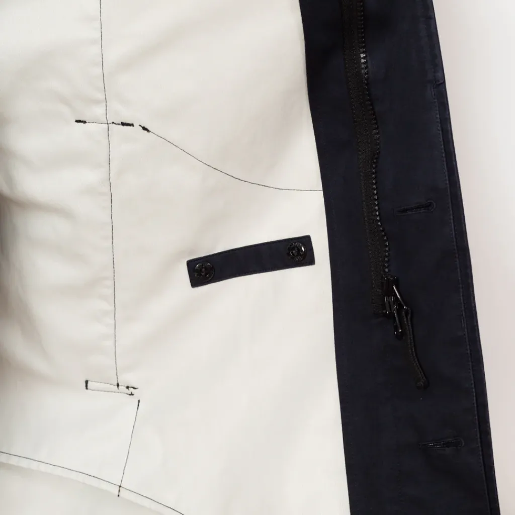 Jackets|Stone Island Long Mac - Navy Blue (V0020)