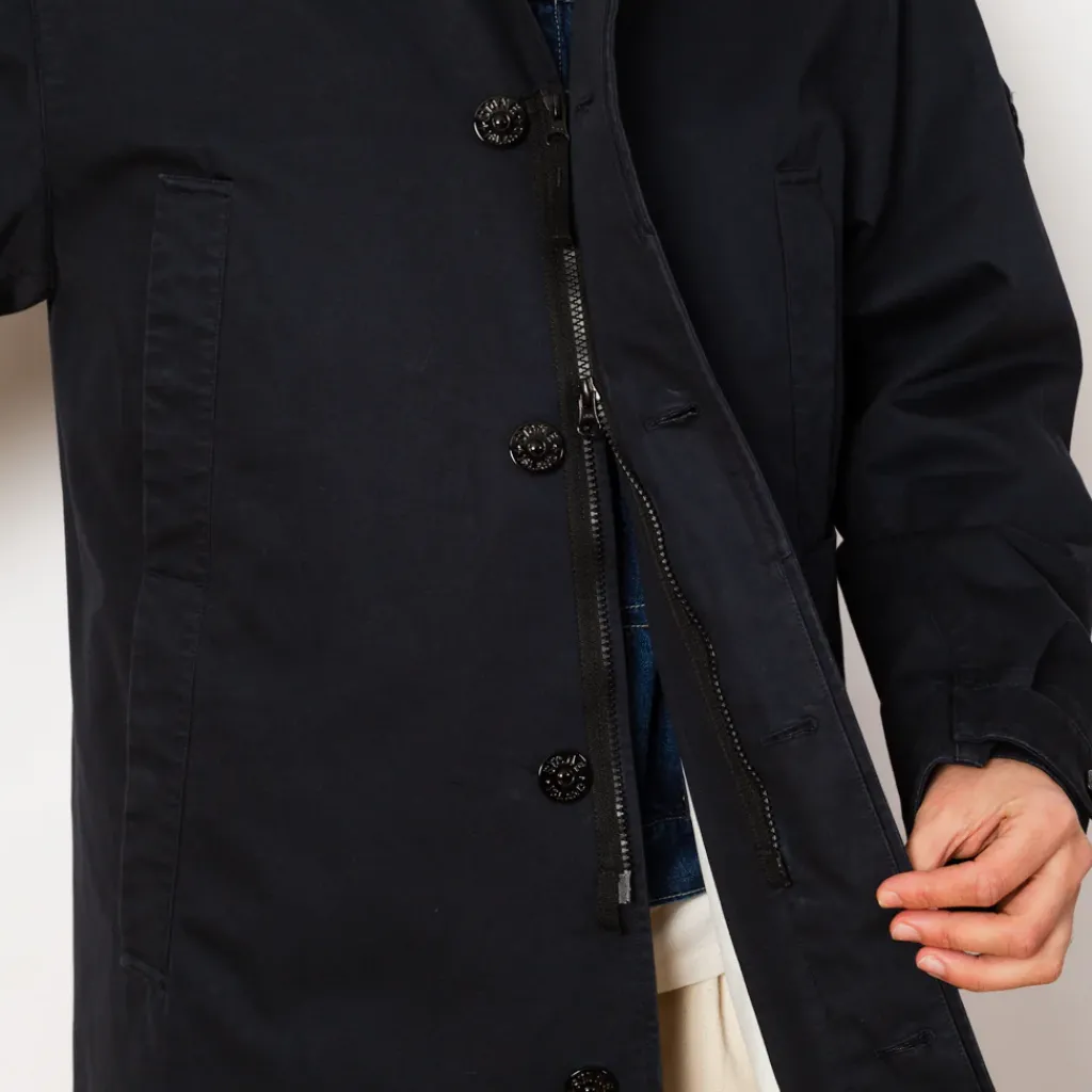 Jackets|Stone Island Long Mac - Navy Blue (V0020)