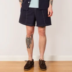 Shorts|Howlin Magic Short - Navy Seersucker