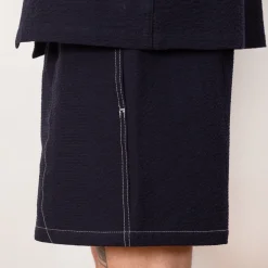Shorts|Howlin Magic Short - Navy Seersucker