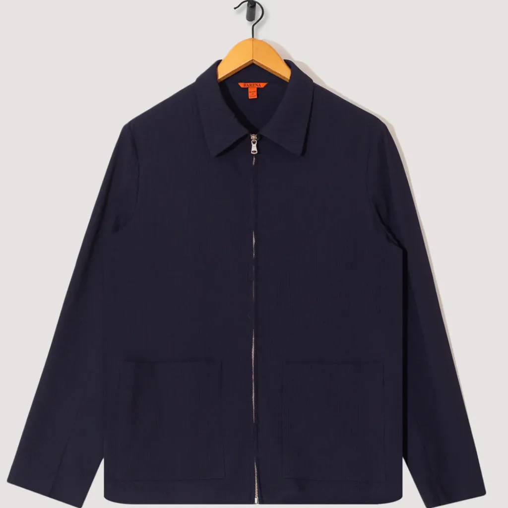 Shirts|Barena Marafon Folco Overshirt - Navy