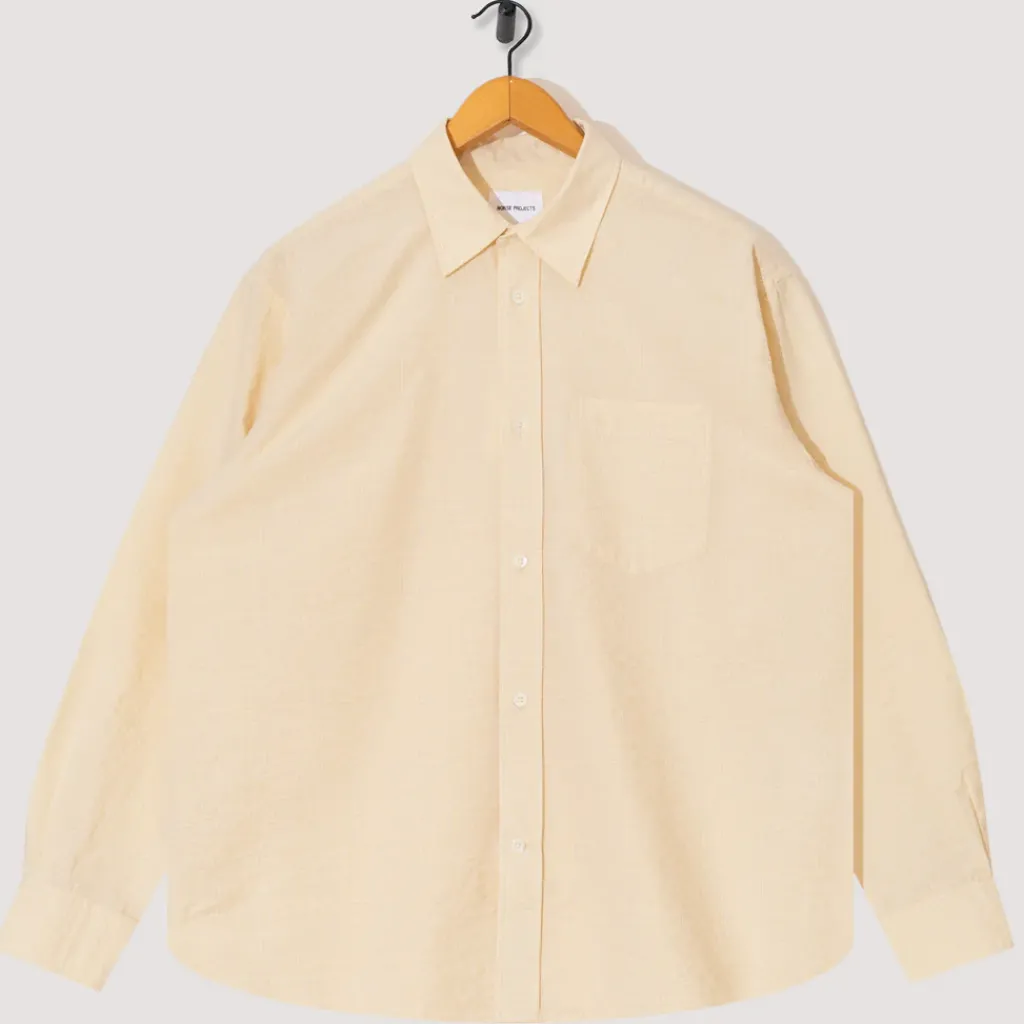 Shirts|Norse Projects Mo Oversized Check Shirt - Oatmeal
