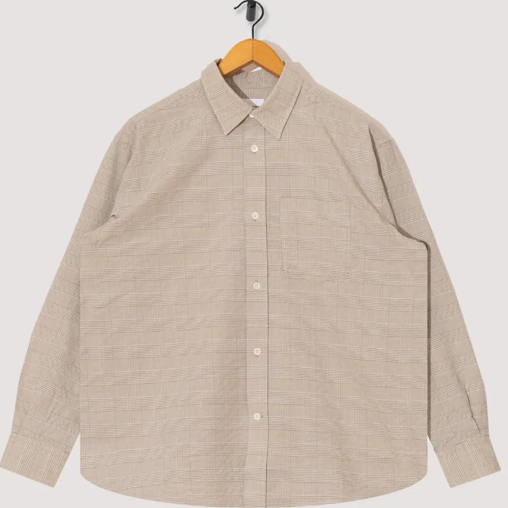 Shirts|Norse Projects Mo Oversized Check Shirt - Heathland Brown