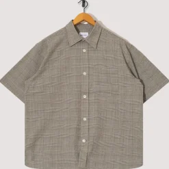 Shirts|Norse Projects Mo Oversized Check SS Shirt - Moss Green