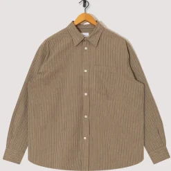 Shirts|Norse Projects Mo Oversized Stripe Shirt - Clay