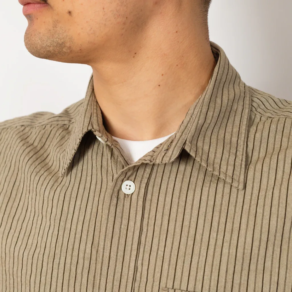 Shirts|Norse Projects Mo Oversized Stripe Shirt - Clay