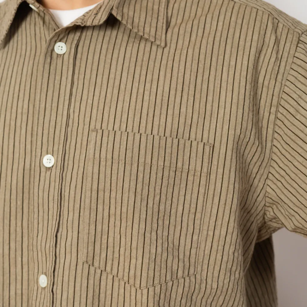 Shirts|Norse Projects Mo Oversized Stripe Shirt - Clay