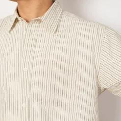 Shirts|Norse Projects Mo Oversized Stripe Shirt - Chestnut