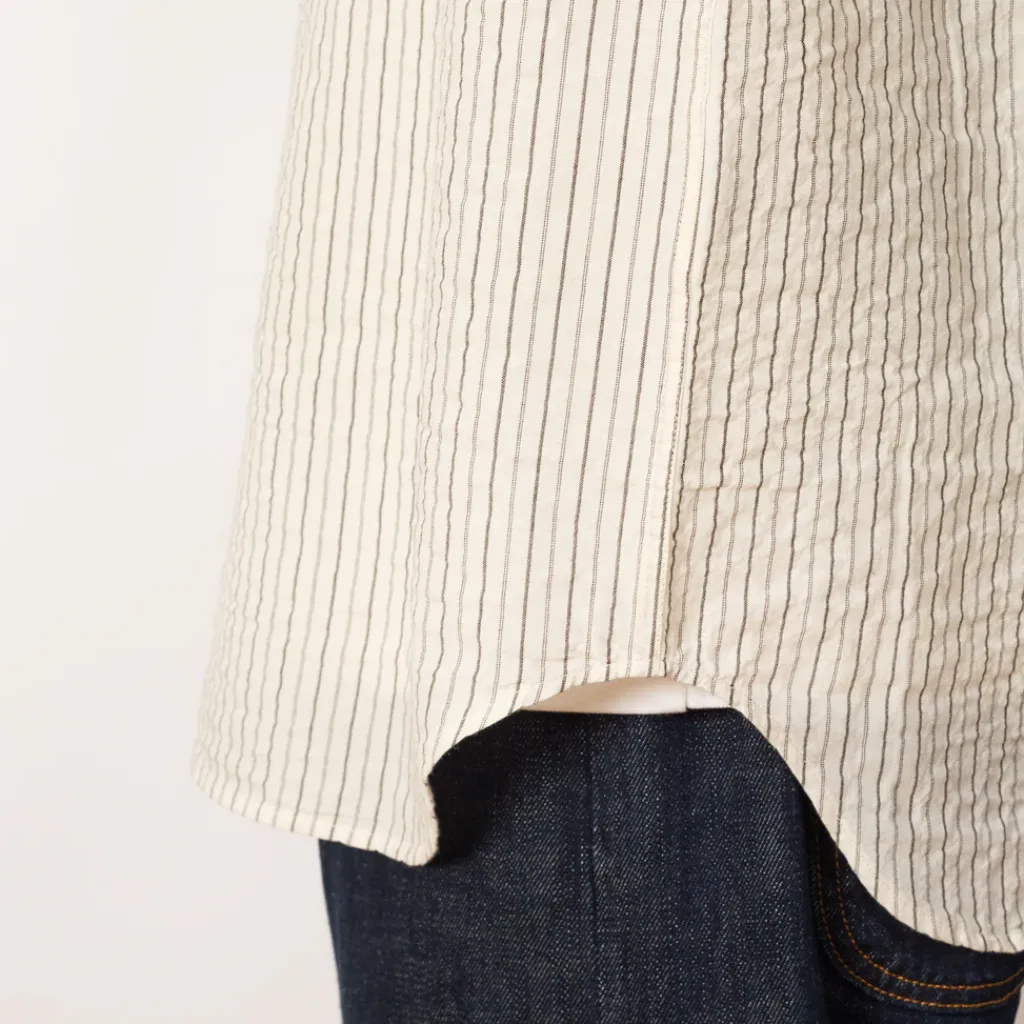 Shirts|Norse Projects Mo Oversized Stripe Shirt - Chestnut
