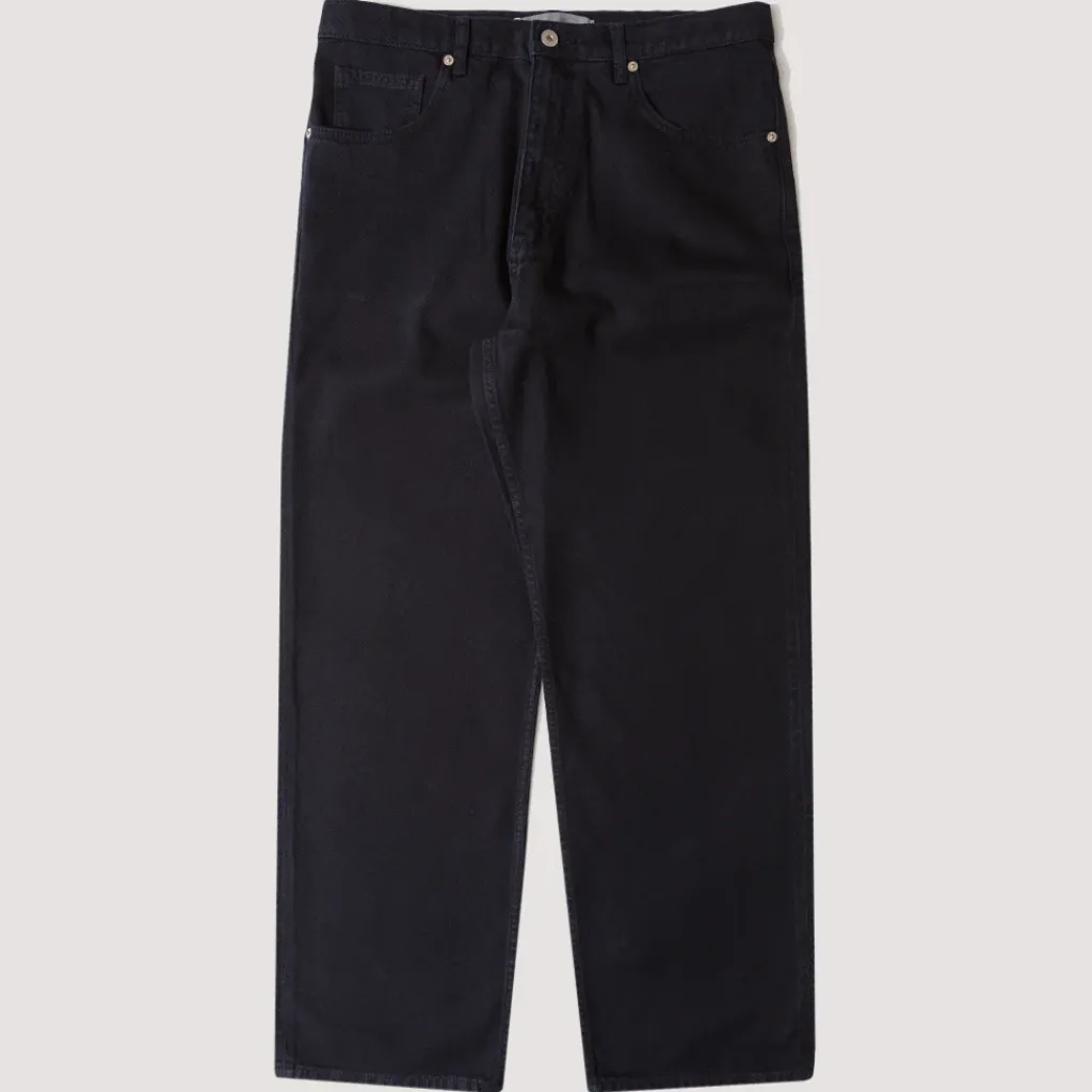 Trousers|Norse Projects Mogens Relaxed 5 Pocket Heavy Twill Trousers - Dark Navy