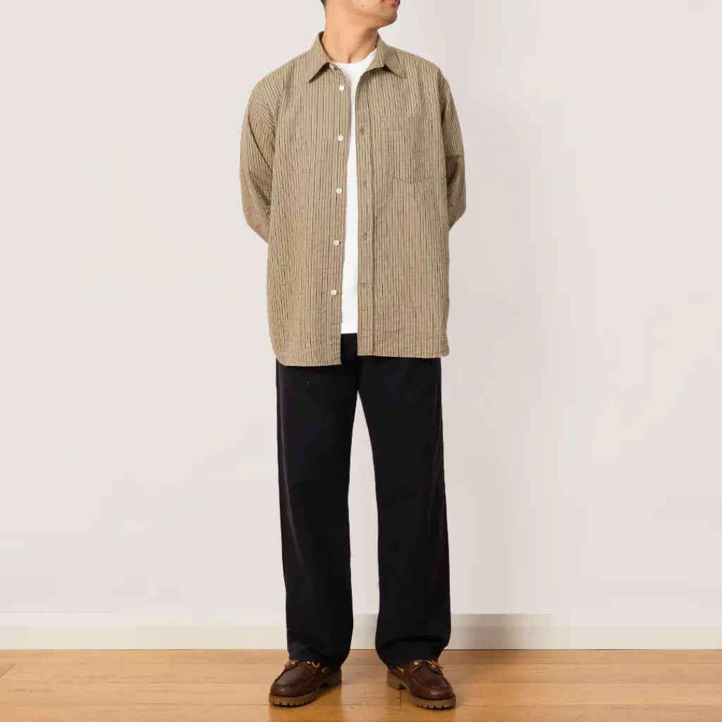 Trousers|Norse Projects Mogens Relaxed 5 Pocket Heavy Twill Trousers - Dark Navy