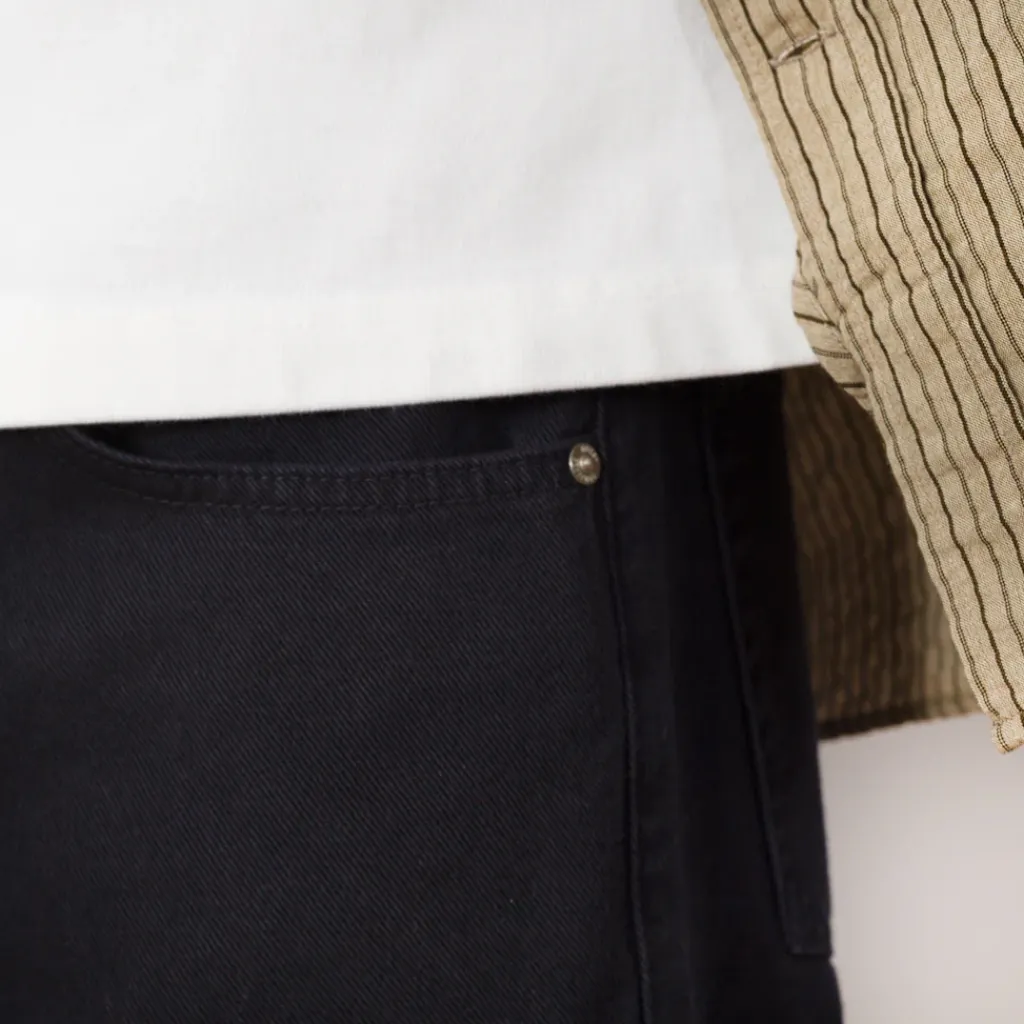 Trousers|Norse Projects Mogens Relaxed 5 Pocket Heavy Twill Trousers - Dark Navy