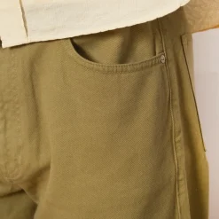 Trousers|Norse Projects Mogens Relaxed 5 Pocket Heavy Twill Trousers - Moss Green
