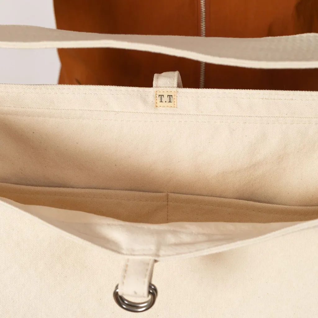 Bags|Taiga Takahashi Newsboy Bag - Ivory