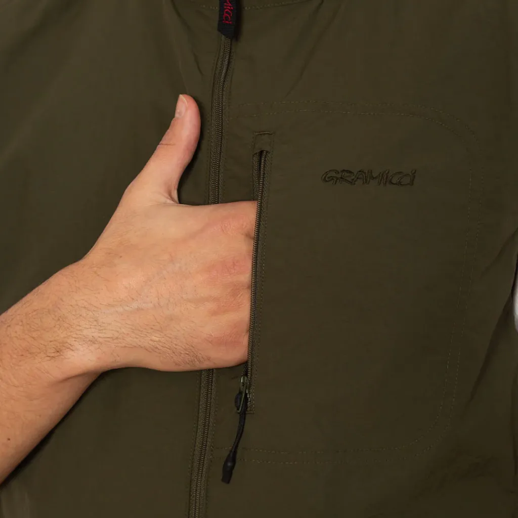 Jackets|Gramicci Nylon Vest - Deep Olive