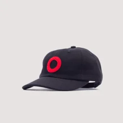 Headwear|Pop Trading Company O 6 Panel Cap - Black/Red