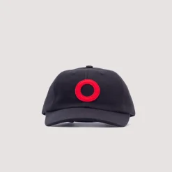 Headwear|Pop Trading Company O 6 Panel Cap - Black/Red