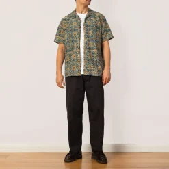 Shirts|Beams Plus Open Collar Shirt - Blue