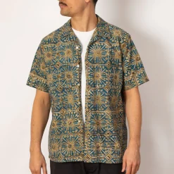 Shirts|Beams Plus Open Collar Shirt - Blue