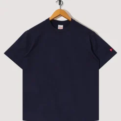 T-Shirts|Healthknit Open-End Dry Jersey Crewneck S/S - Navy