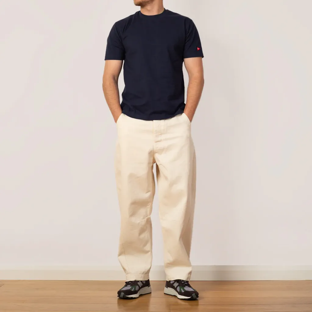 T-Shirts|Healthknit Open-End Dry Jersey Crewneck S/S - Navy