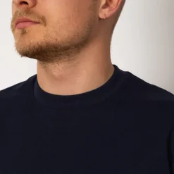 T-Shirts|Healthknit Open-End Dry Jersey Crewneck S/S - Navy