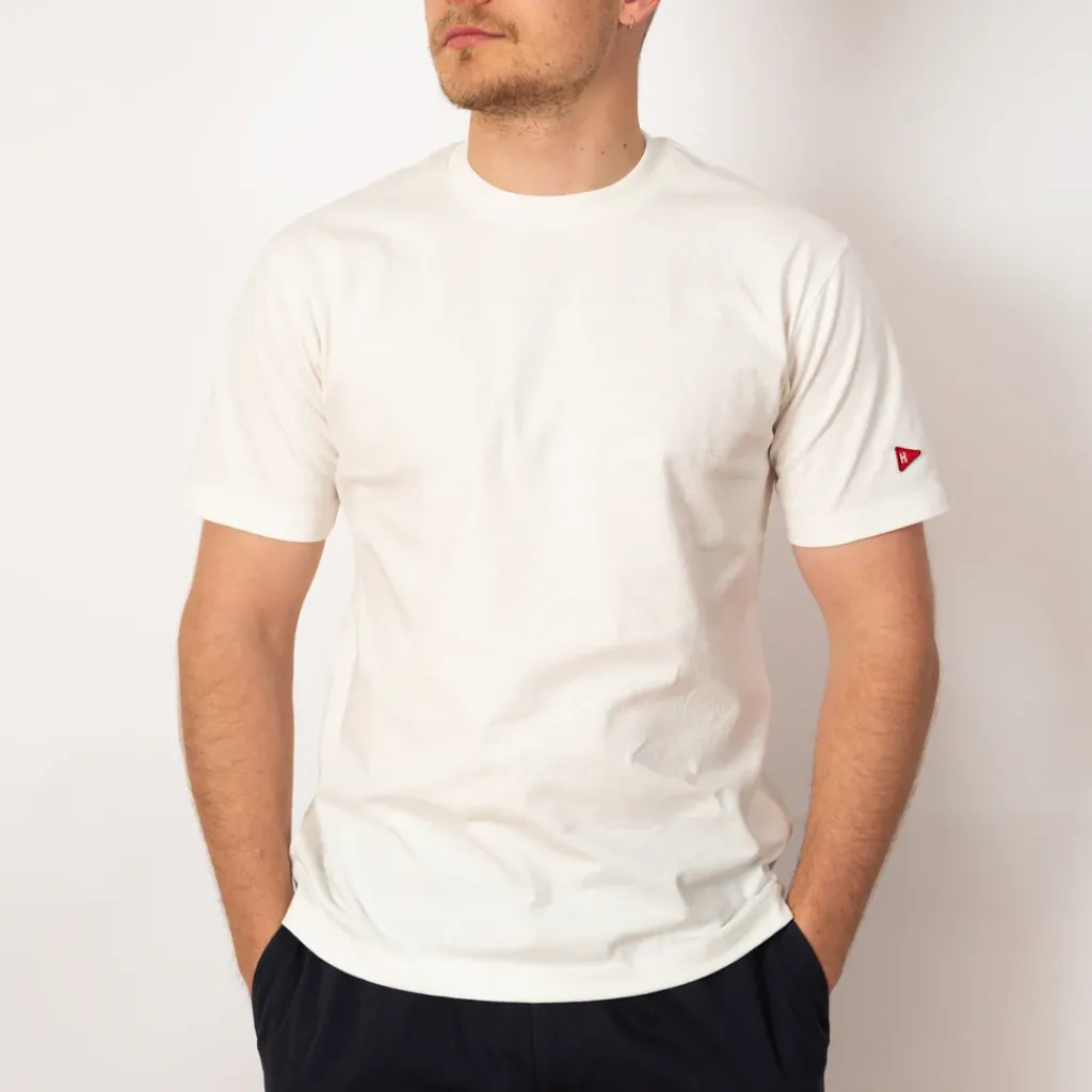 T-Shirts|Healthknit Open-End Dry Jersey Crewneck S/S - Off White
