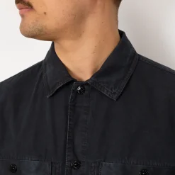 Shirts|Stone Island Overshirt S/S - Navy Blue (V0120)