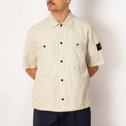 Shirts|Stone Island Overshirt S/S - Sand (V0195)