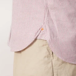 Shirts|Beams Plus Oxford Candy Stripe Shirt - Wine