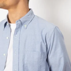 Shirts|Beams Plus Oxford Shirt - Blue