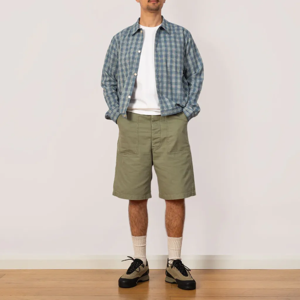 Jackets|Taiga Takahashi Palaka Jacket - Discharged Indigo Plaid