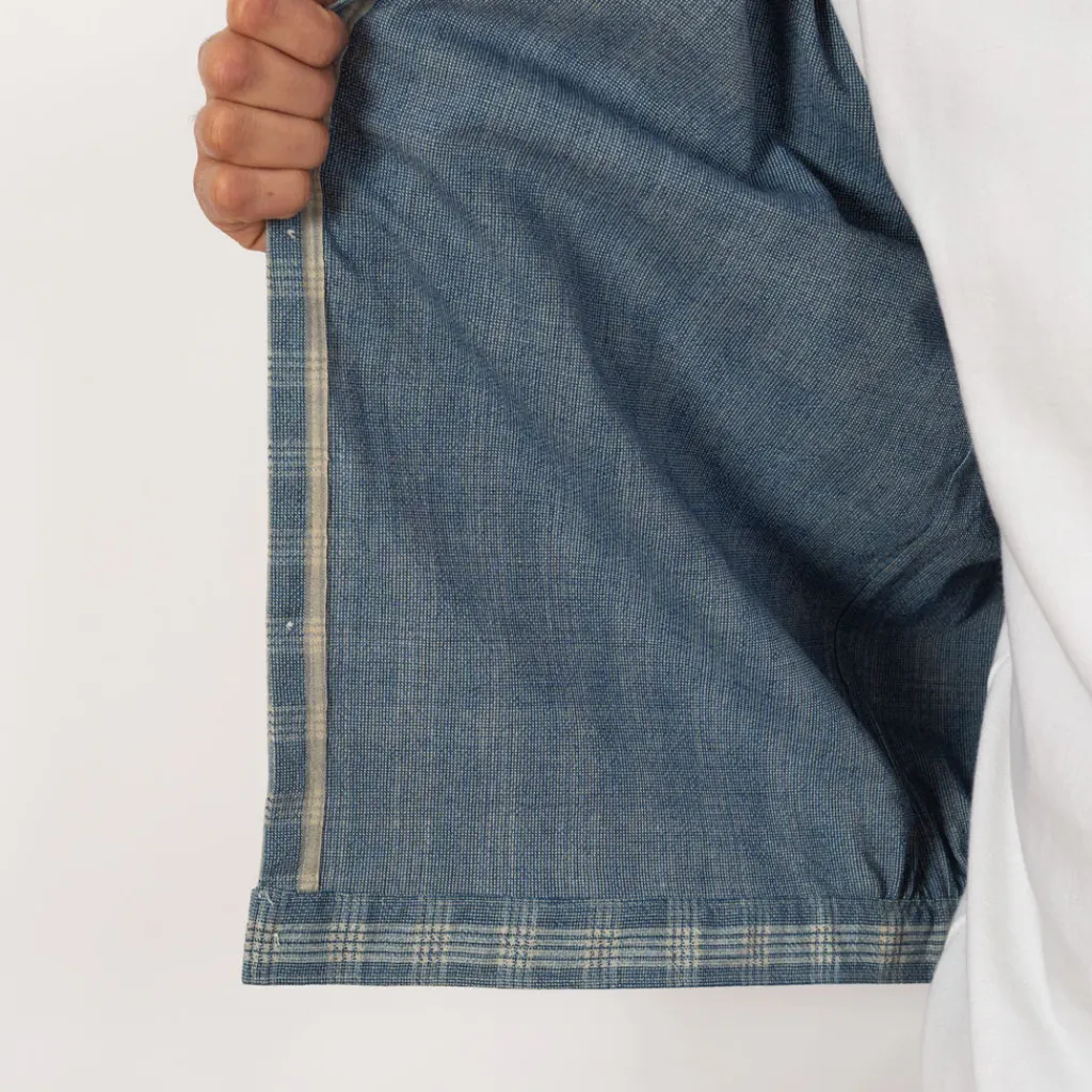 Jackets|Taiga Takahashi Palaka Jacket - Discharged Indigo Plaid