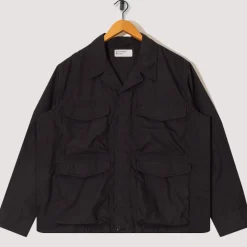 Jackets|Universal Works Parachute Field Jacket - Black