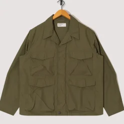 Jackets|Universal Works Parachute Field Jacket - Olive