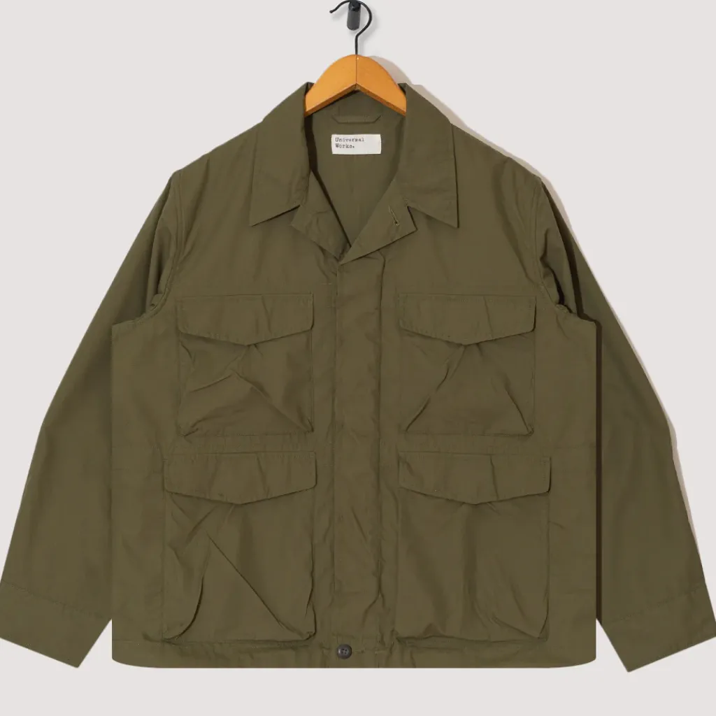 Jackets|Universal Works Parachute Field Jacket - Olive