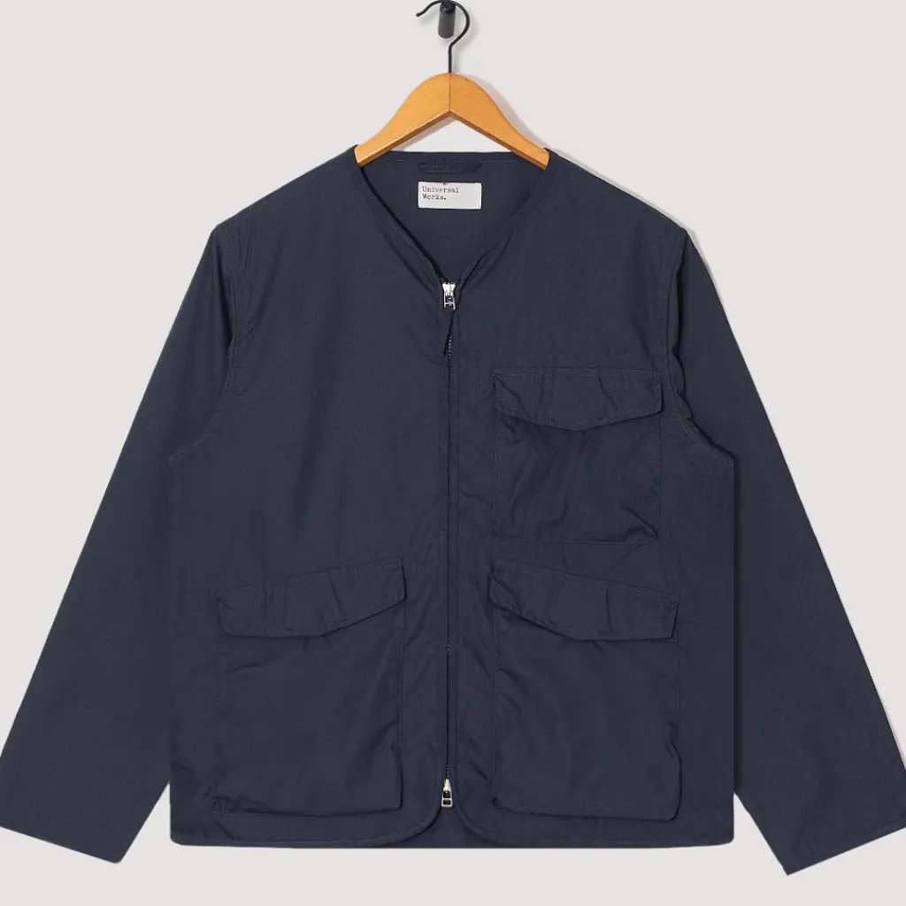 Jackets|Universal Works Parachute Liner Jacket - Navy