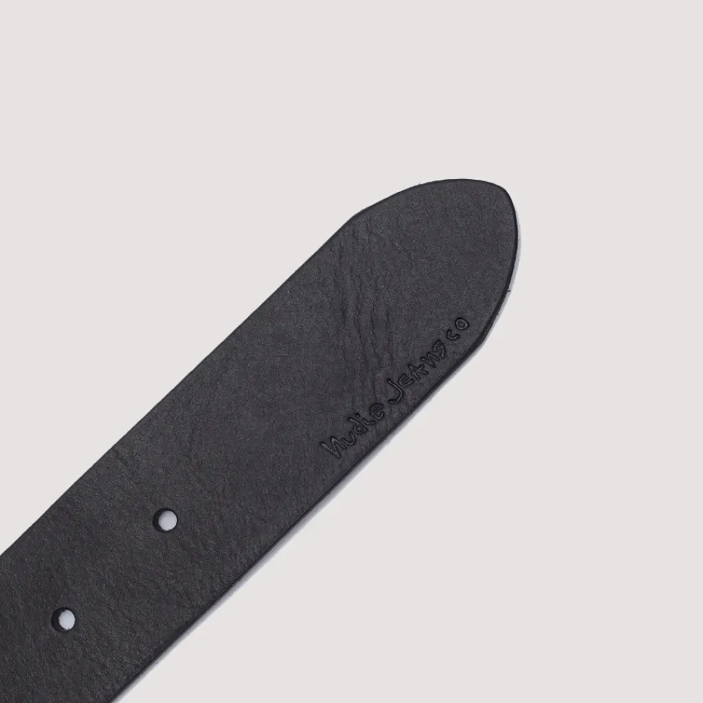 Belts|Nudie Jeans Pedersson Leather Belt - Black