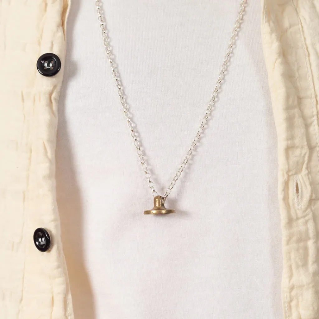 Jewellery|Tender Co. Penna Button Necklace - Polished