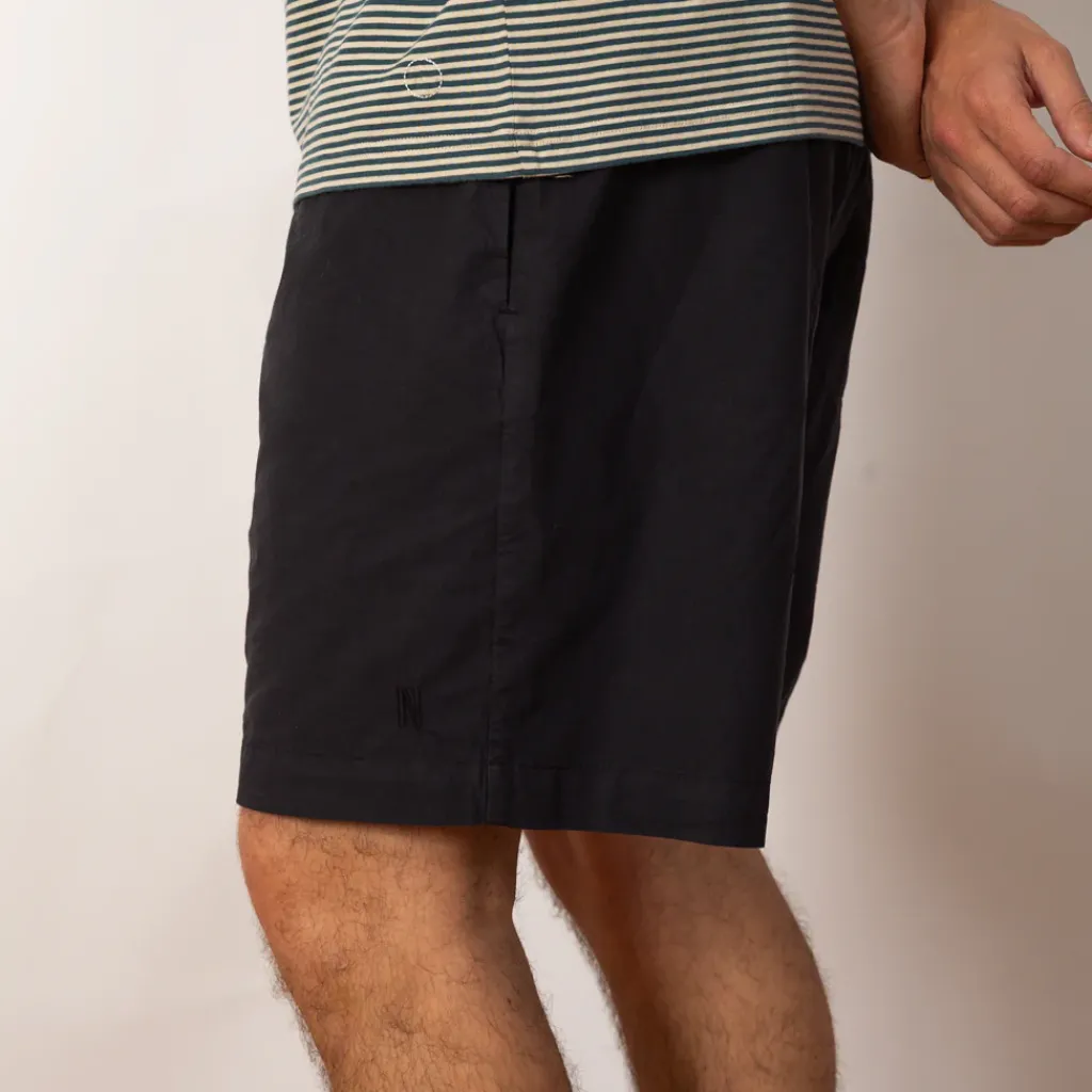 Shorts|Norse Projects Per Cotton Tencel Shorts - Dark Navy