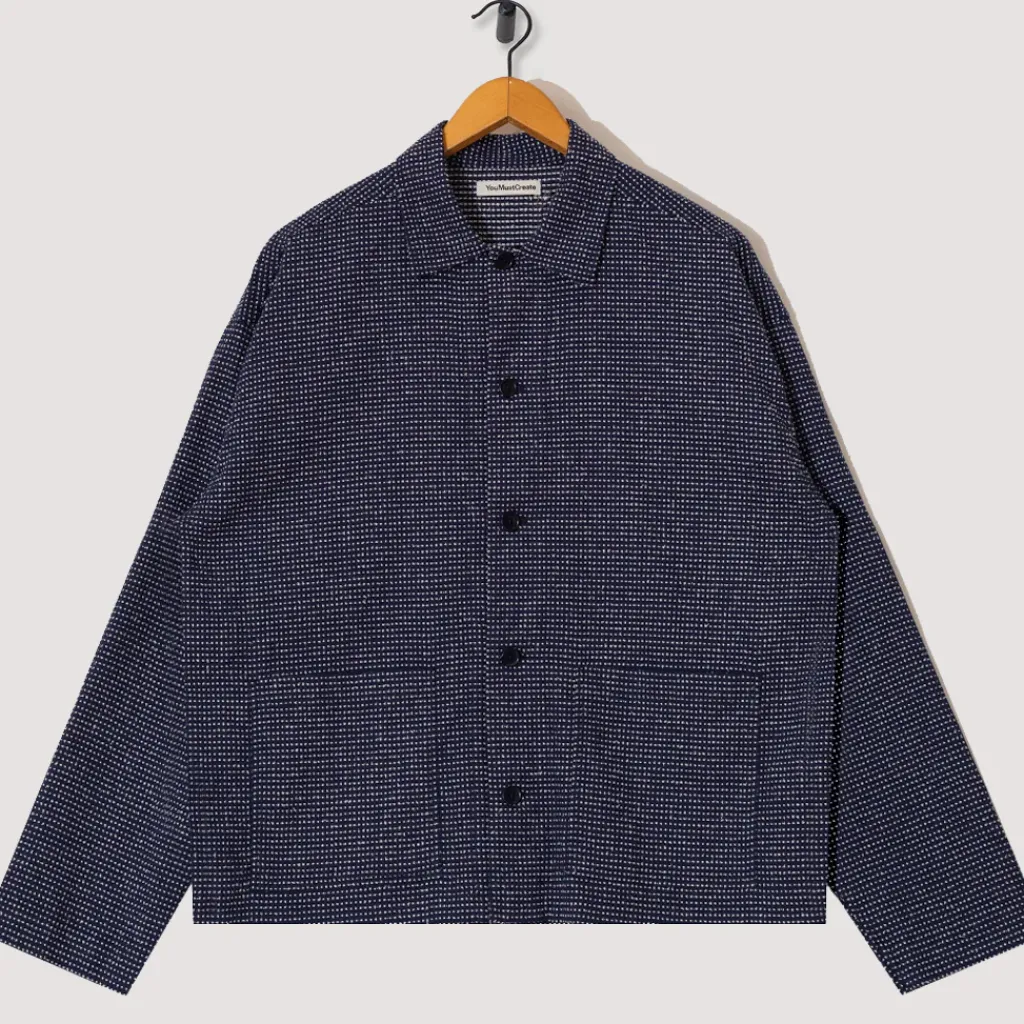 Shirts|You Must Create PJ Overshirt - Blue White