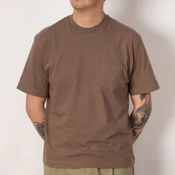 T-Shirts|Ends and Means Pocket Tee - Dull Brown