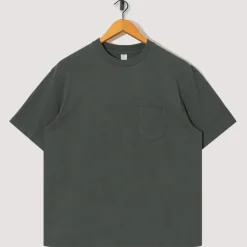 T-Shirts|Ends and Means Pocket Tee - Dull Green