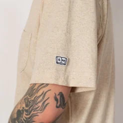 T-Shirts|Ends and Means Pocket Tee - Porridge
