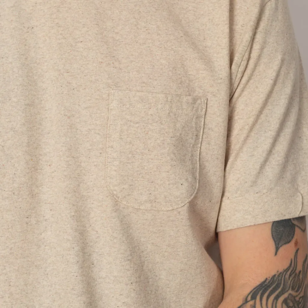 T-Shirts|Ends and Means Pocket Tee - Porridge