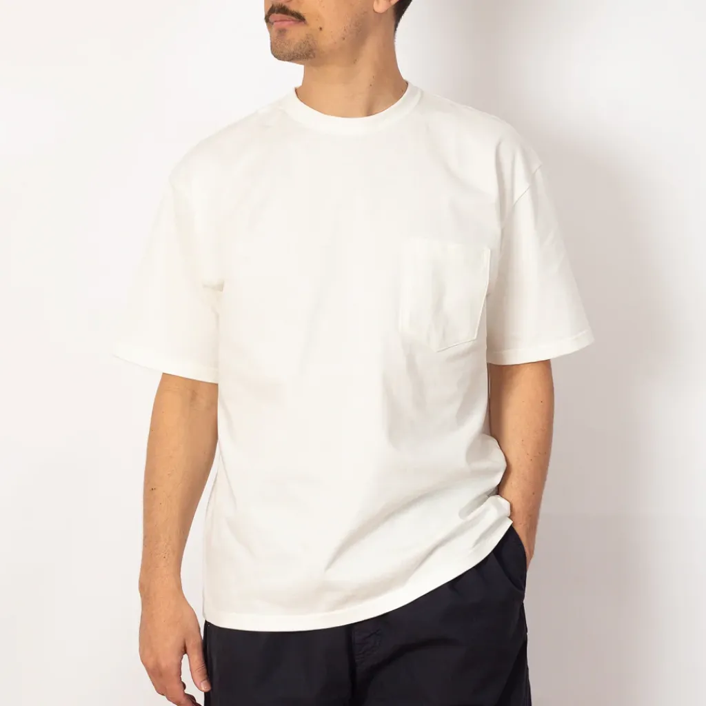 T-Shirts|OrSlow Pocket T-Shirt - White