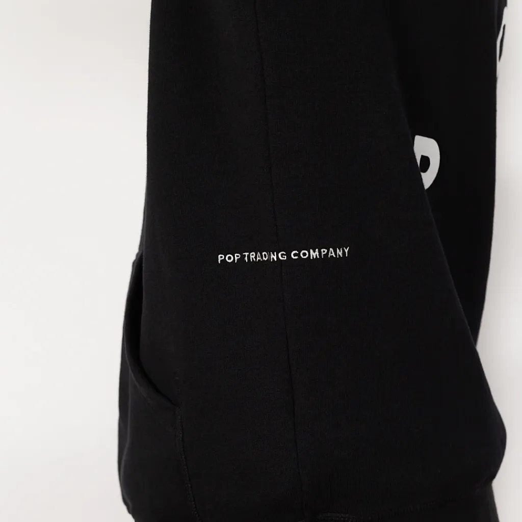Sweatshirts|Pop Trading Company Pop Logo Hooded Sweat - Black