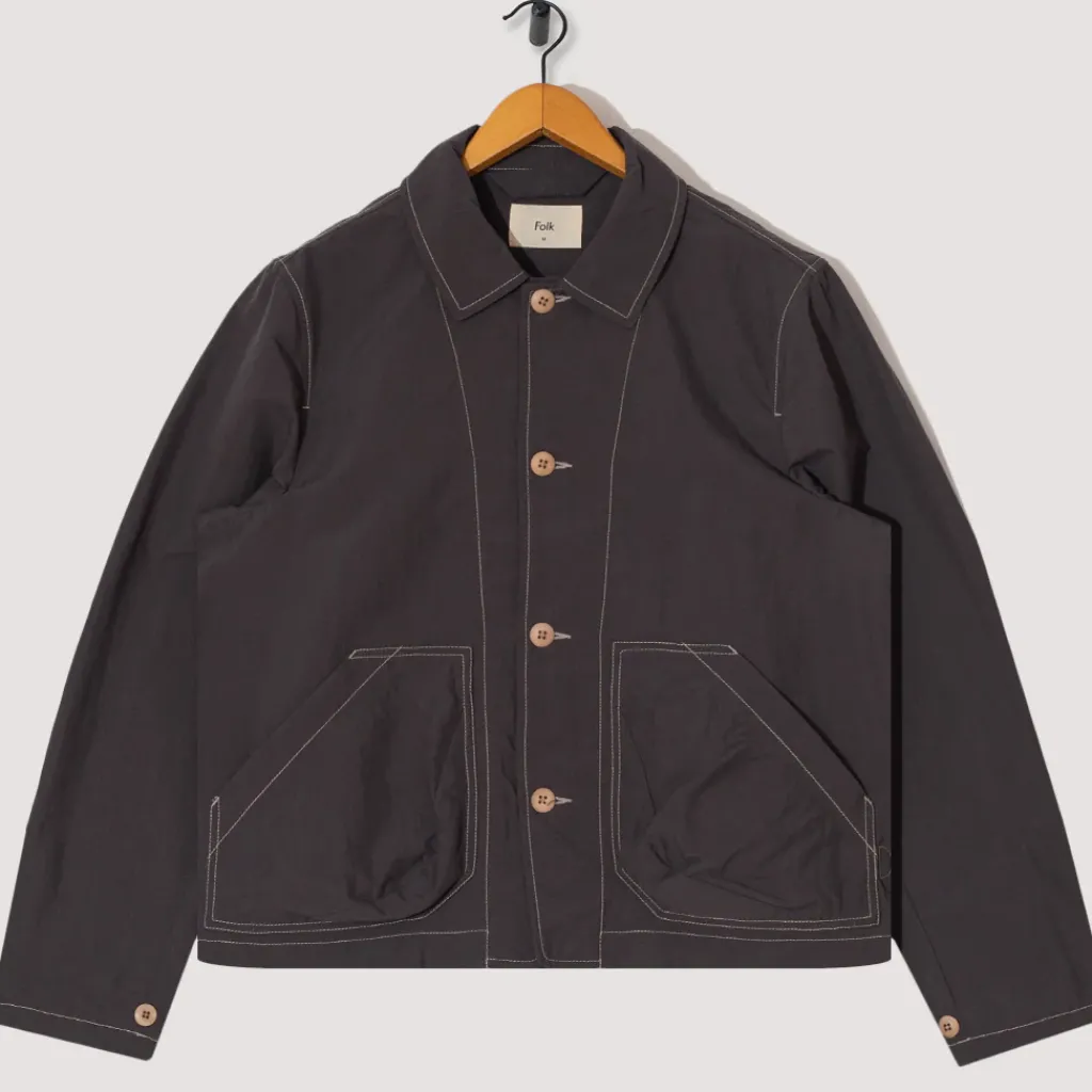 Jackets|Folk Prism Jacket - Charcoal Nylon
