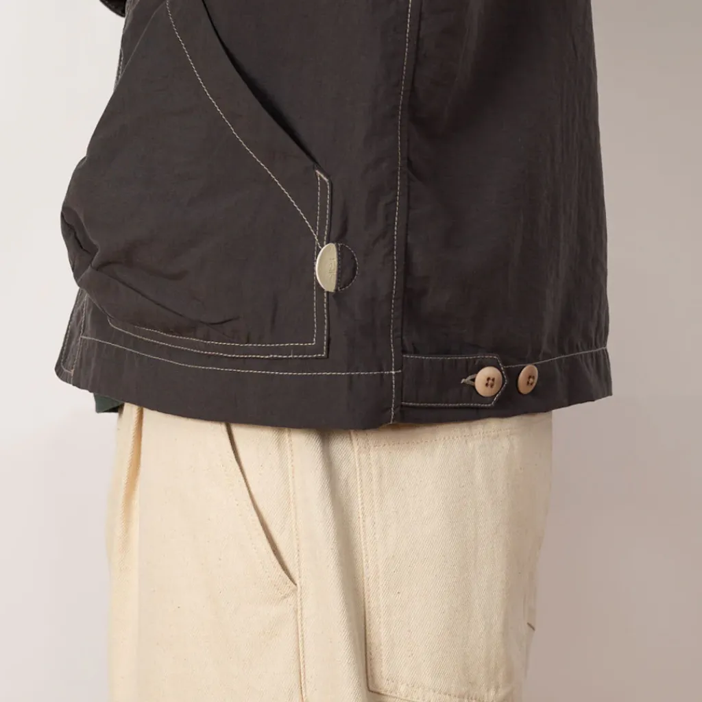 Jackets|Folk Prism Jacket - Charcoal Nylon