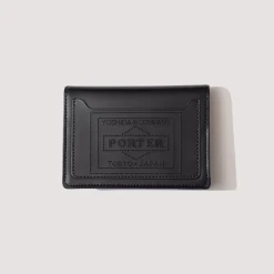 Wallets|Porter - Yoshida u0026 Co. PS Leather Wallet Card Case - Black